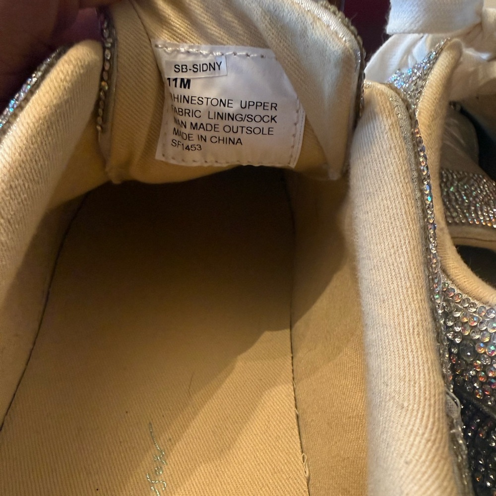 💎 Betsey Johnson Rhinestone Sneakers 💎 - Picture 3 of 3
